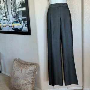 INC International Concepts Charcoal Women's Wide-Leg Trousers